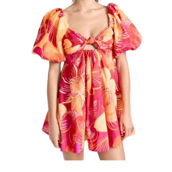 Farm Rio Dress Summer garden Ombre Minidress Medium M - Picture 1 of 11